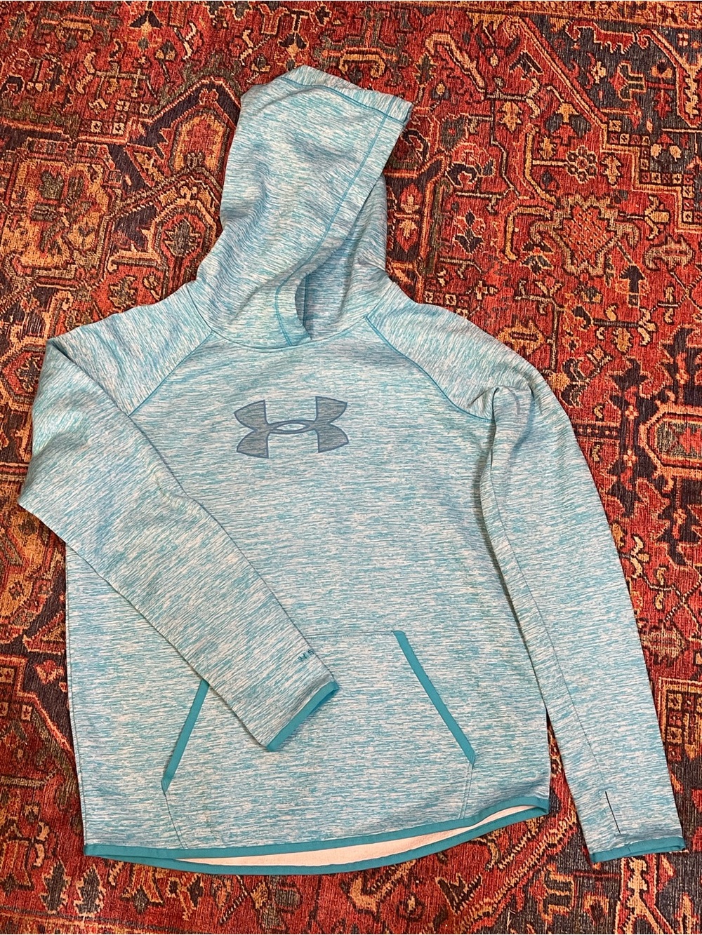 Under Armour Blue Heathered Athletic Hoodie